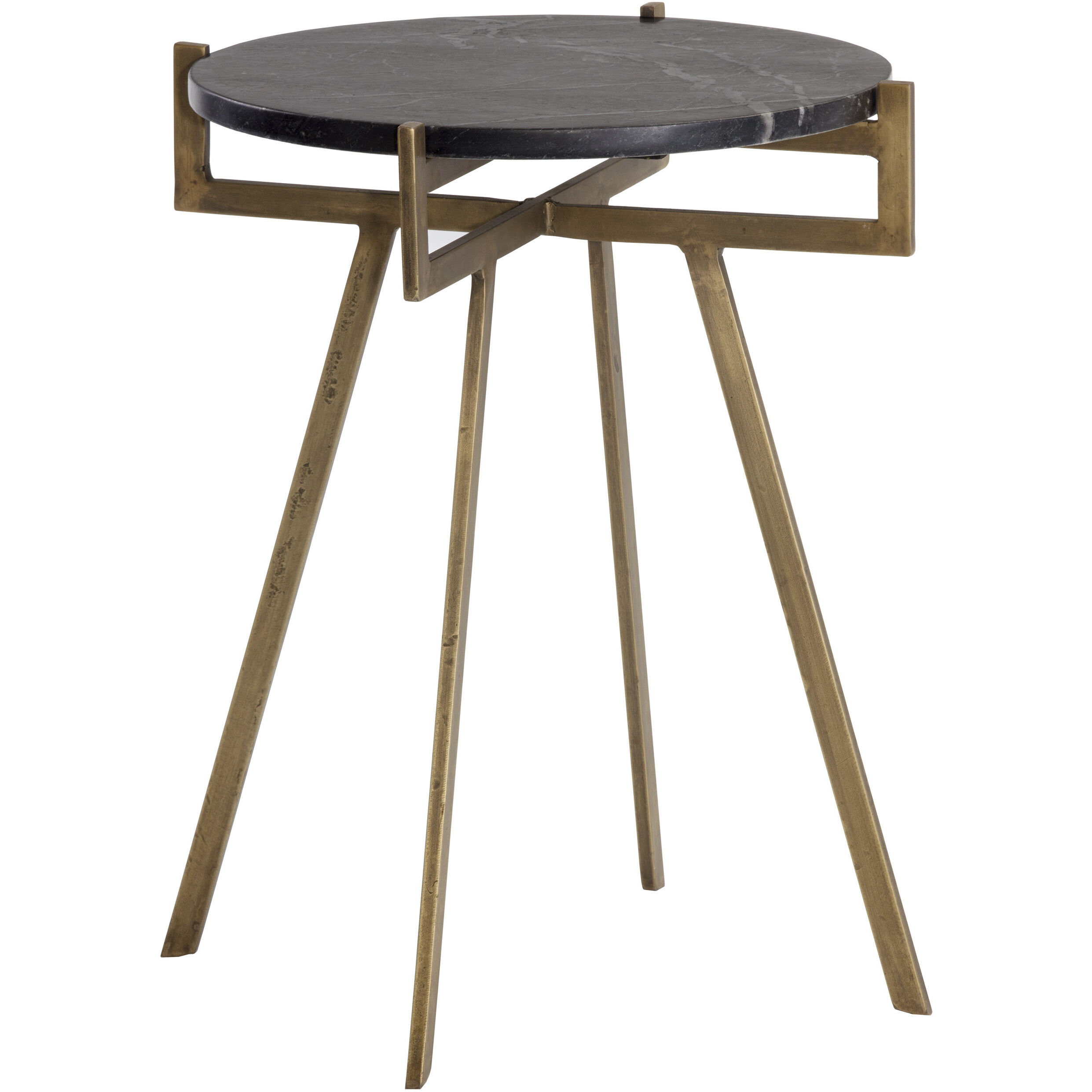 Anak 22 X 18 inch Black End Table